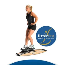 Fitterfirst Pro Fitter Downhill Ski Trainer and 3D Cross Trainer Tan