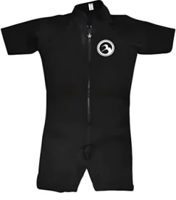 Fly High Barefoot Intl Short Sleeve Wetsuit Black with White Logo Large