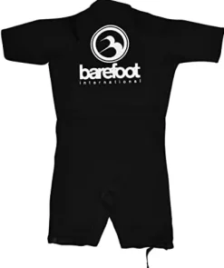 Fly High Barefoot Intl Short Sleeve Wetsuit Black with White Logo Large
