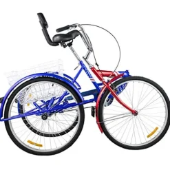 Folding Adult Tricycle 3 Wheel Trike Bike 26 inch 1 Speed