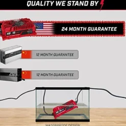 FORM 15 AMP EZGO RXV & TXT Battery Charger for 48 Volt Golf Carts Red