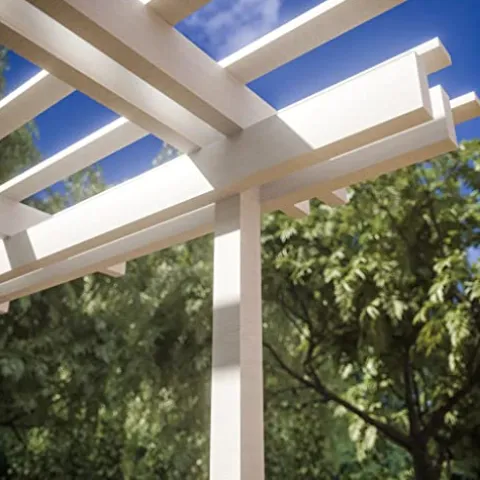 Four Seasons Outdoor Living Solutions Free-Standing Aluminum Pergola 12′ x 12′ White