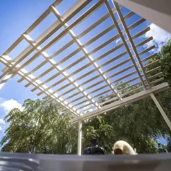 Four Seasons Outdoor Living Solutions Free-Standing Aluminum Pergola 12′ x 12′ White