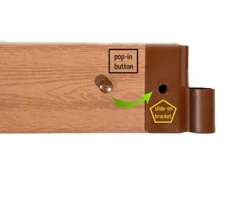 Frame It All Classic Sienna Raised Garden Bed 4′ x 16′ x 16.5