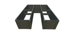 Frame It All Weathered 2″ Tool Free Full Hex Inner Walk-Through 4 LVL Weathered Wood 2