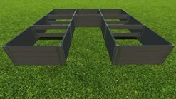 Frame It All Weathered 2″ Tool Free Jumbo U-Shaped Walk-in 4 LVL Weathered Wood 2