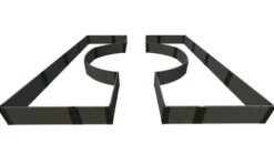 Frame It All Weathered Wood Walk-Through Center Circle Raised Garden Bed 14′ x 16′ x 16.5