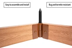 Frame It All Weathered Wood Walk-in Jumbo U-Shape Raised Garden Bed 12′ x 12′ x 16.5