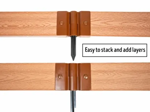 Frame It All Weathered Wood Walk-in Jumbo U-Shape Raised Garden Bed 12′ x 12′ x 22