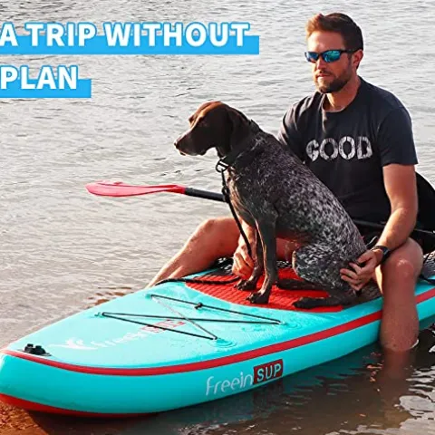 Freein Inflatable Stand Up Paddle Board Kayak SUP 10’/10’6”x31 x6 LightBlue