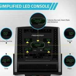 FreeMotion T10.9 Reflex Exercise Treadmill Black Silver