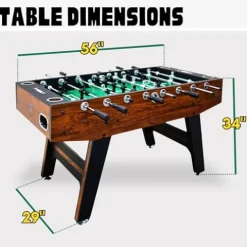 Freetime Fun 56″ Adult Foosball Table Green Cabinet
