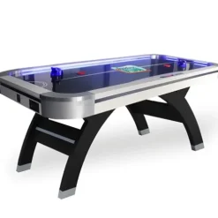 Freetime Fun Air Hockey Table 7ft LED Black