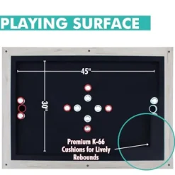 Freetime Fun Bumper Pool Table Rustic Oak