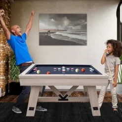 Freetime Fun Bumper Pool Table Rustic Oak