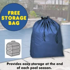 Freetime Fun Pool Safety Cover Commercial Grade Rectangle Blue