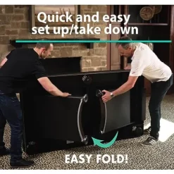 Freetime Fun Portable Pool Table Set Red, Black