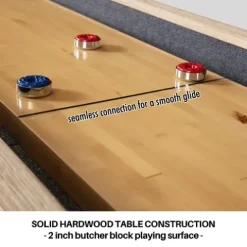 Freetime Fun Shuffleboard Table Rustic Oak