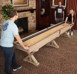Freetime Fun Shuffleboard Table Rustic Oak