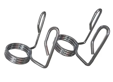 French Fitness Colored Rubber Grip Weight Plate Set w/7 ft Olympic Bar 395 lbs