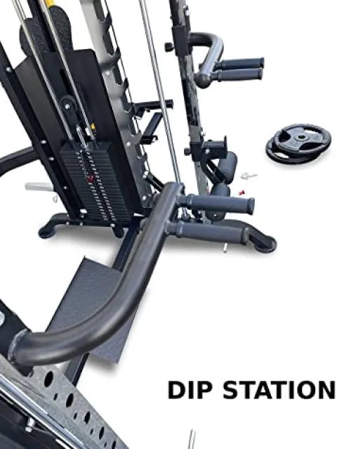 French Fitness FSR90 Functional Trainer Smith & Squat Rack Machine (New)