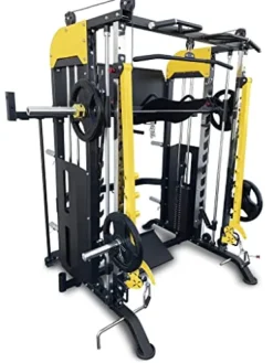 French Fitness FSR90 Functional Trainer Smith & Squat Rack Machine (New)