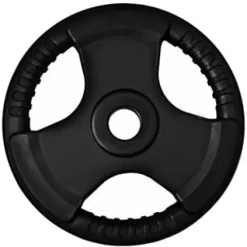 French Fitness Olympic Weight Plate Set 350 lbs Rubber Grip