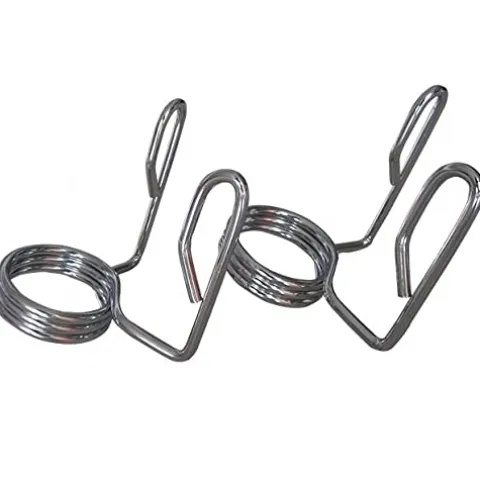 French Fitness Rubber Grip Weight Plate Set w/ 7 ft Olympic Bar 395 lbs