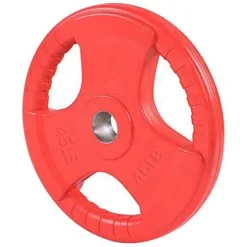 French Fitness Rubber Grip Olympic Plate Set 350 lbs Blue