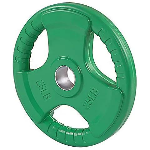 French Fitness Rubber Grip Olympic Plate Set 450 lbs (New)