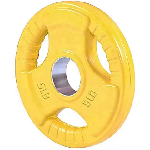 French Fitness Rubber Grip Olympic Plate Set 450 lbs (New)