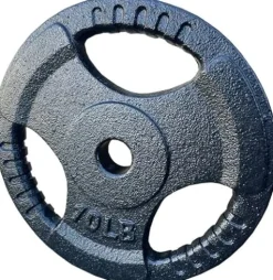 French Fitness Standard Cast Iron 1″ Weight Plate Set 350 lbs