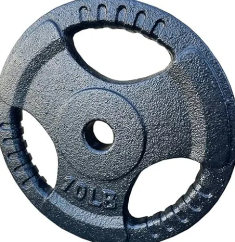 French Fitness Standard Cast Iron 1″ Weight Plate Set 350 lbs