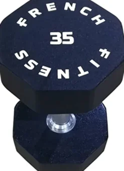 French Fitness Urethane 8 Sided Hex Dumbbell Set (5-75 lbs) – Premium Hand Weights