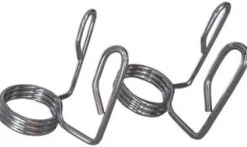 French Fitness Weight Plate Set w/ Olympic Bar 235 lbs + Bench Silver