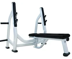 French Fitness Weight Plate Set with Olympic Bar 305 lbs + Bench