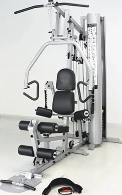French Fitness X4 Home Gym System w/Leg Press Blue Black