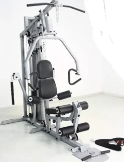 French Fitness X4 Home Gym System w/Leg Press Blue Black