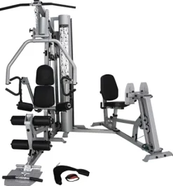 French Fitness X4 Home Gym System w/Leg Press Blue Black