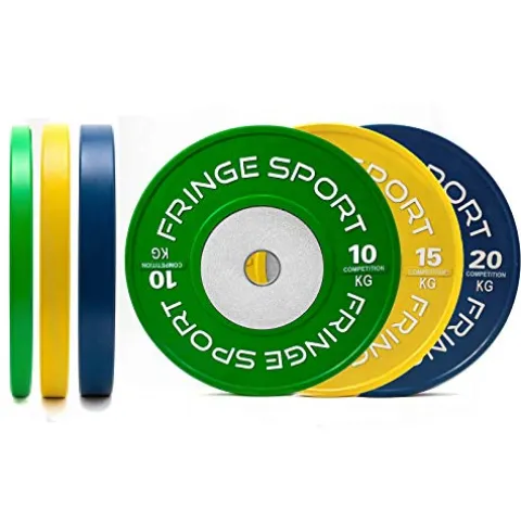 Fringe Sport Olympic Bumper Weight Plates – Kilogram Colored Competition Plates