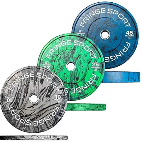 FringeSport Bumper Plates Set – Tie-Dye Tiger Stripe