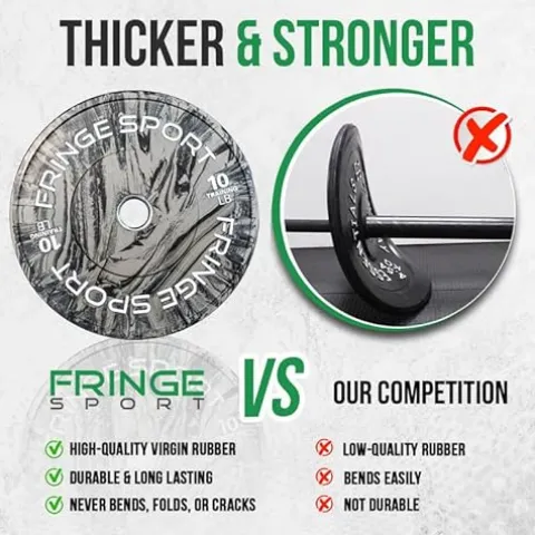 FringeSport Bumper Plates Set – Tie-Dye Tiger Stripe