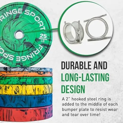 FringeSport Bumper Plates Set – Tie-Dye Tiger Stripe