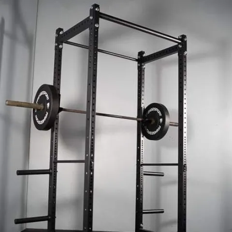 FringeSport Floor-Mounted Power Cage for Weightlifting & Pullups