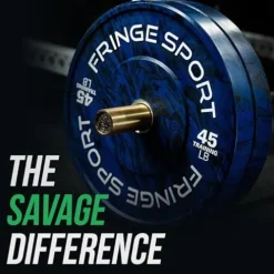 FringeSport Tie-Dye Tiger Stripe Bumper Plates Set 370 lbs