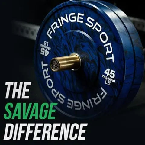 FringeSport Tie-Dye Tiger Stripe Bumper Plates Set 370 lbs