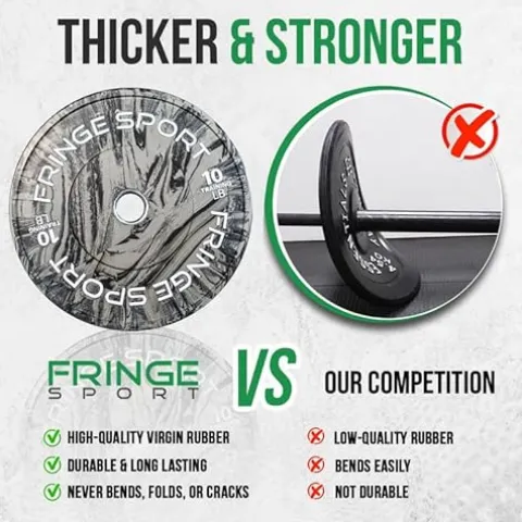 FringeSport Tie-Dye Tiger Stripe Bumper Plates Set 370 lbs