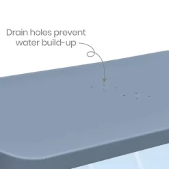 Funsicle Durable Rectangular Pool Cover for Oasis and Activity Pools Gray