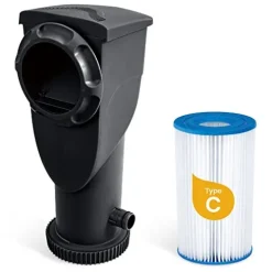 Funsicle Oasis Designer Above Ground Pool Dark Herringbone