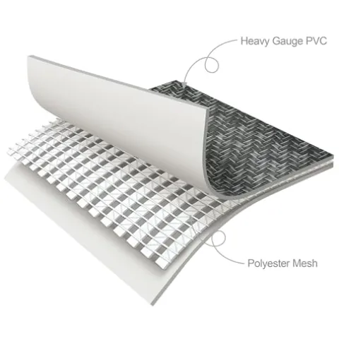 Funsicle Oasis Designer Above Ground Swimming Pool Set Dark Herringbone Gray